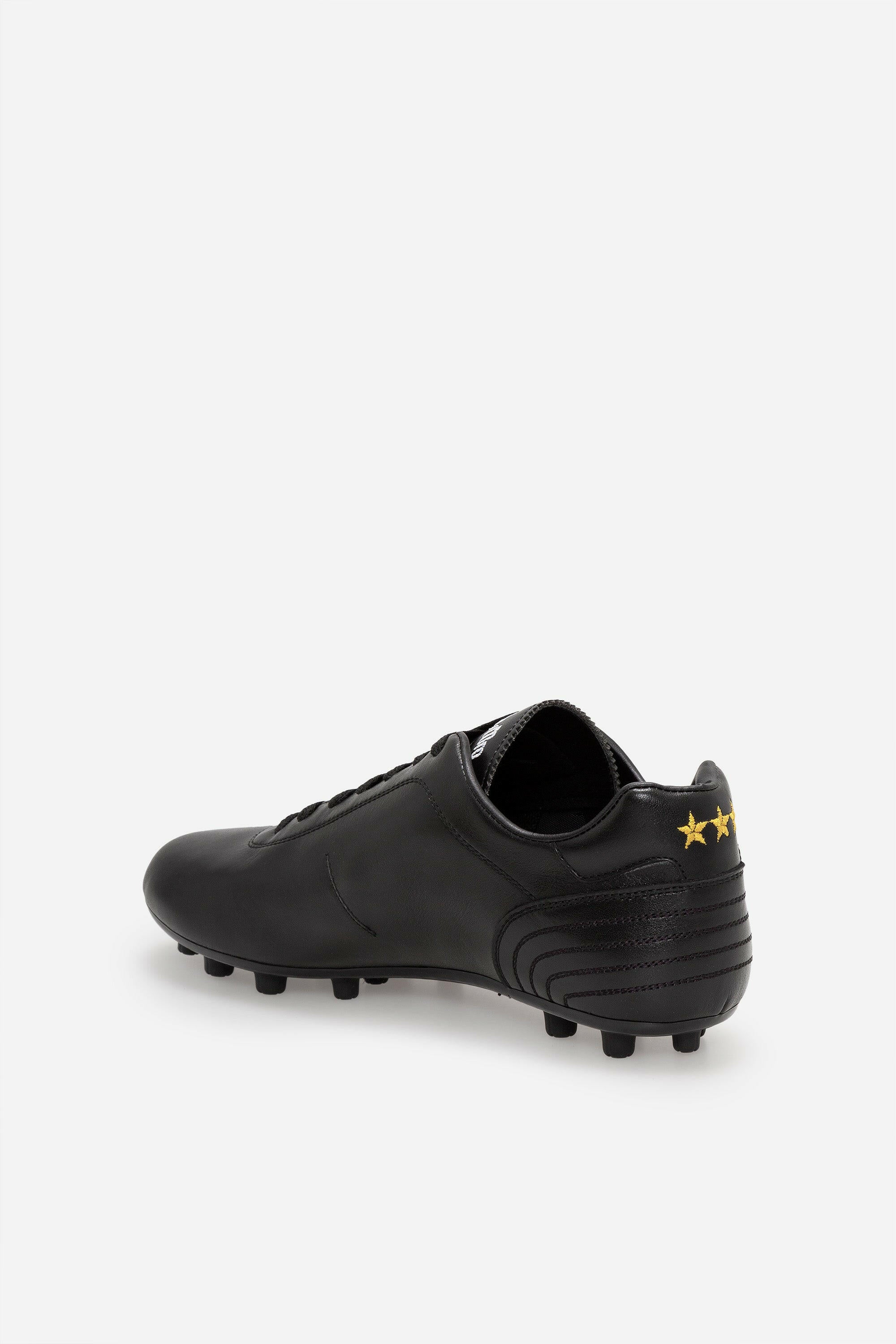 Scarpe da calcio Lazzarini 2.0 in pelle nera.