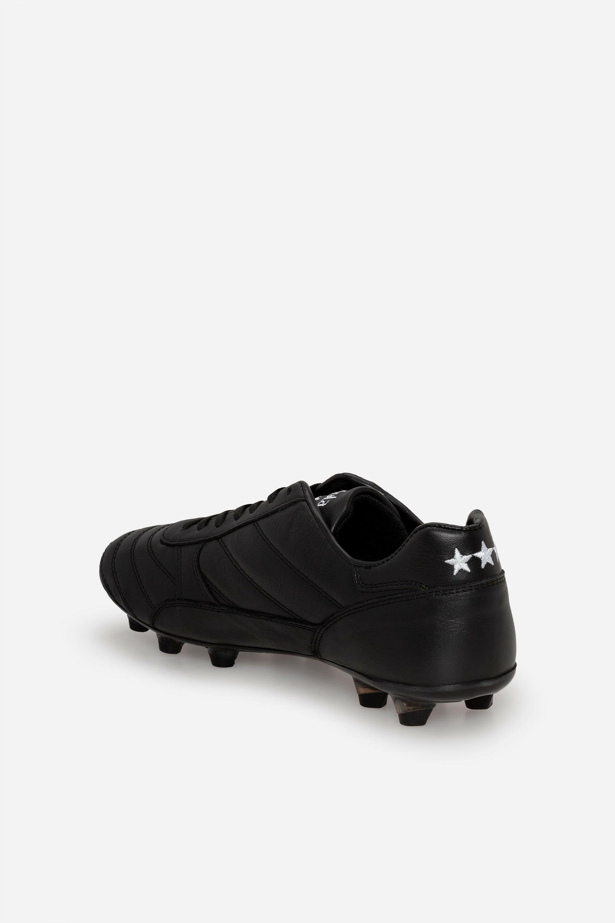 Scarpe da calcio Alloro in pelle nera.