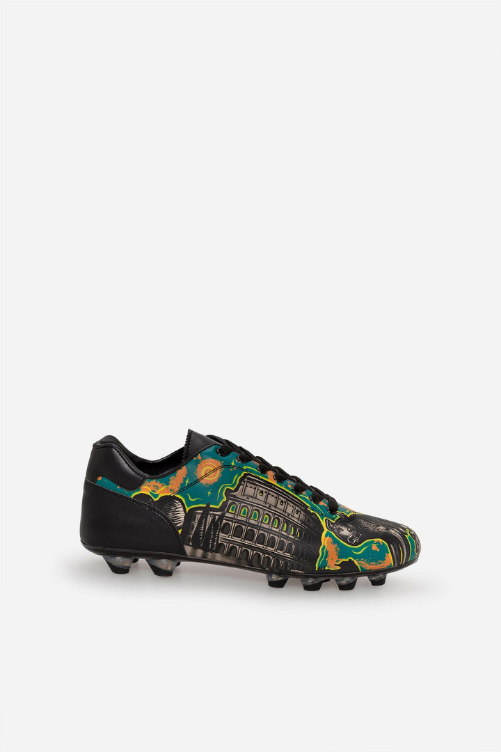 Scarpe da Calcio Lazzarini in pelle nera edizione Limitata Colosseum.