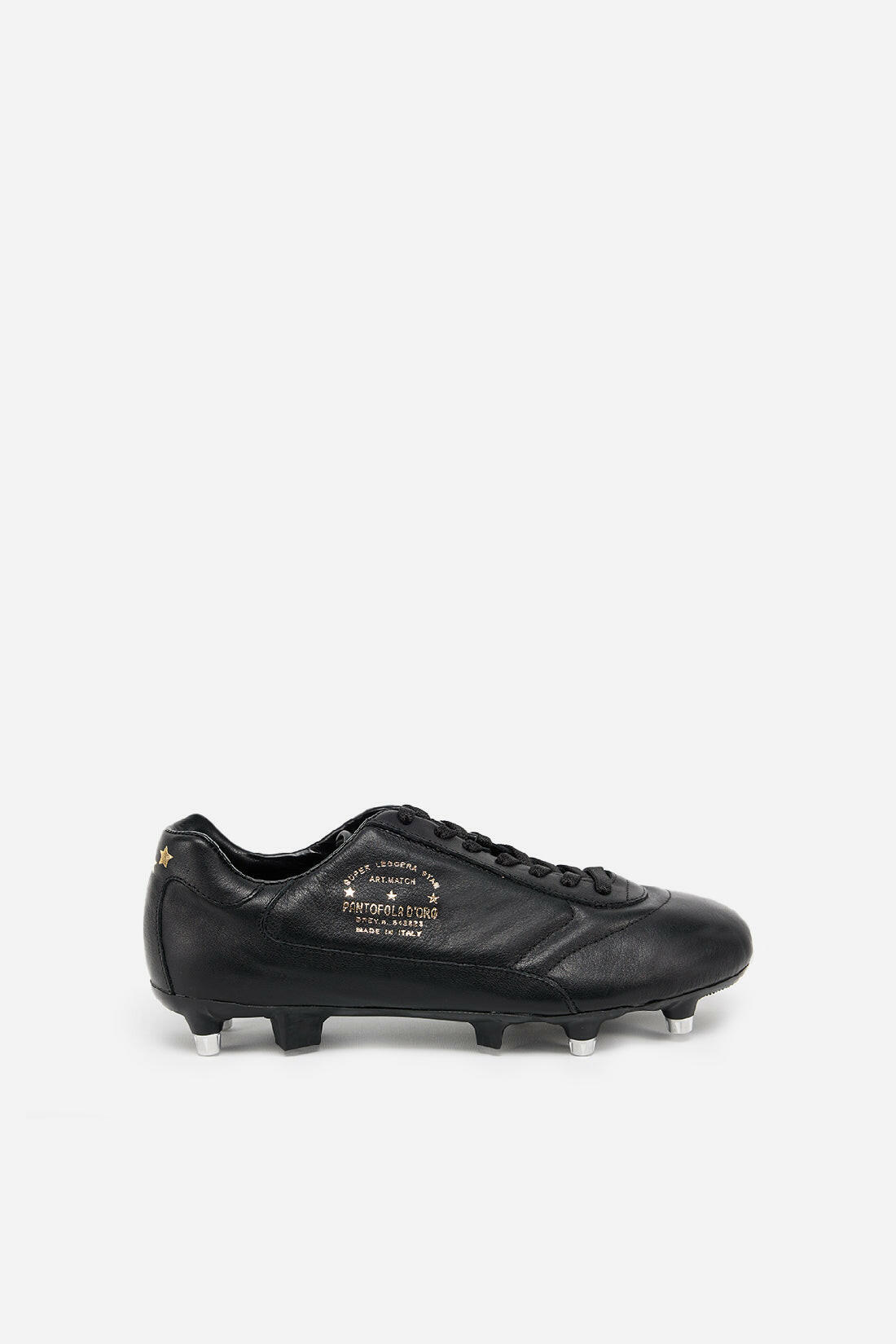 Scarpe da calcio Classic in pelle nera.