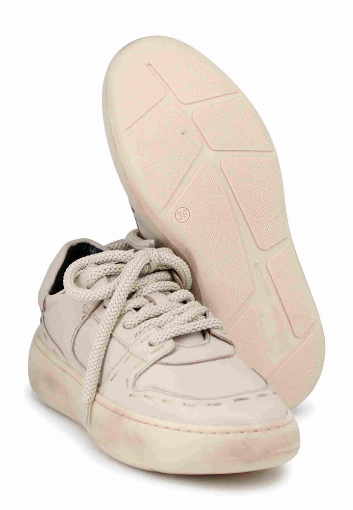 Sneakers donna in pelle off white LEA 009 Andia Fora 