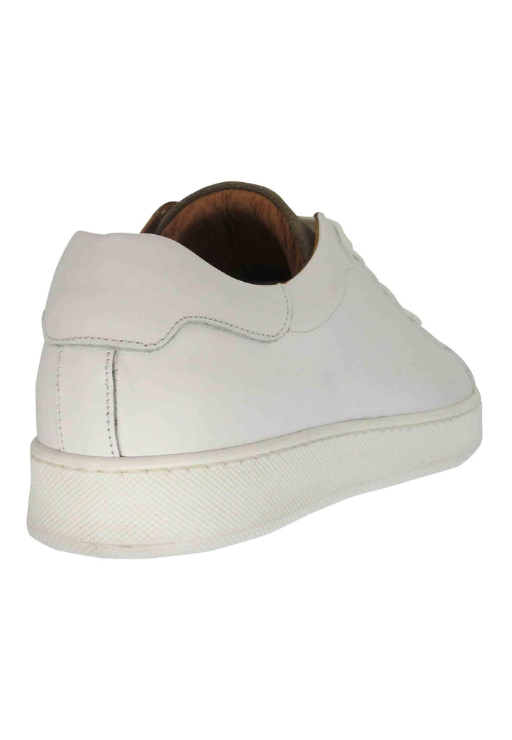 Sneakers uomo in pelle off white con fondo in gomma 2011 011 Spatarella 