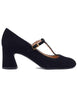Mary Jane Women's Black Suede High Heel