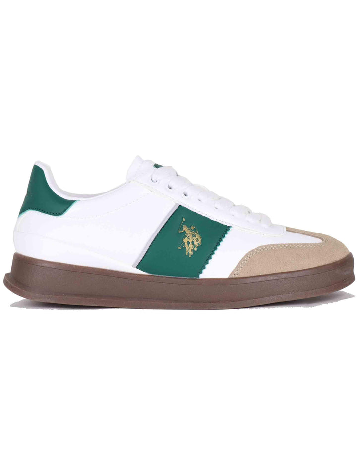 Sneakers uomo in eco pelle bianca CAMPY001M GRE01 U.S. Polo Assn. 