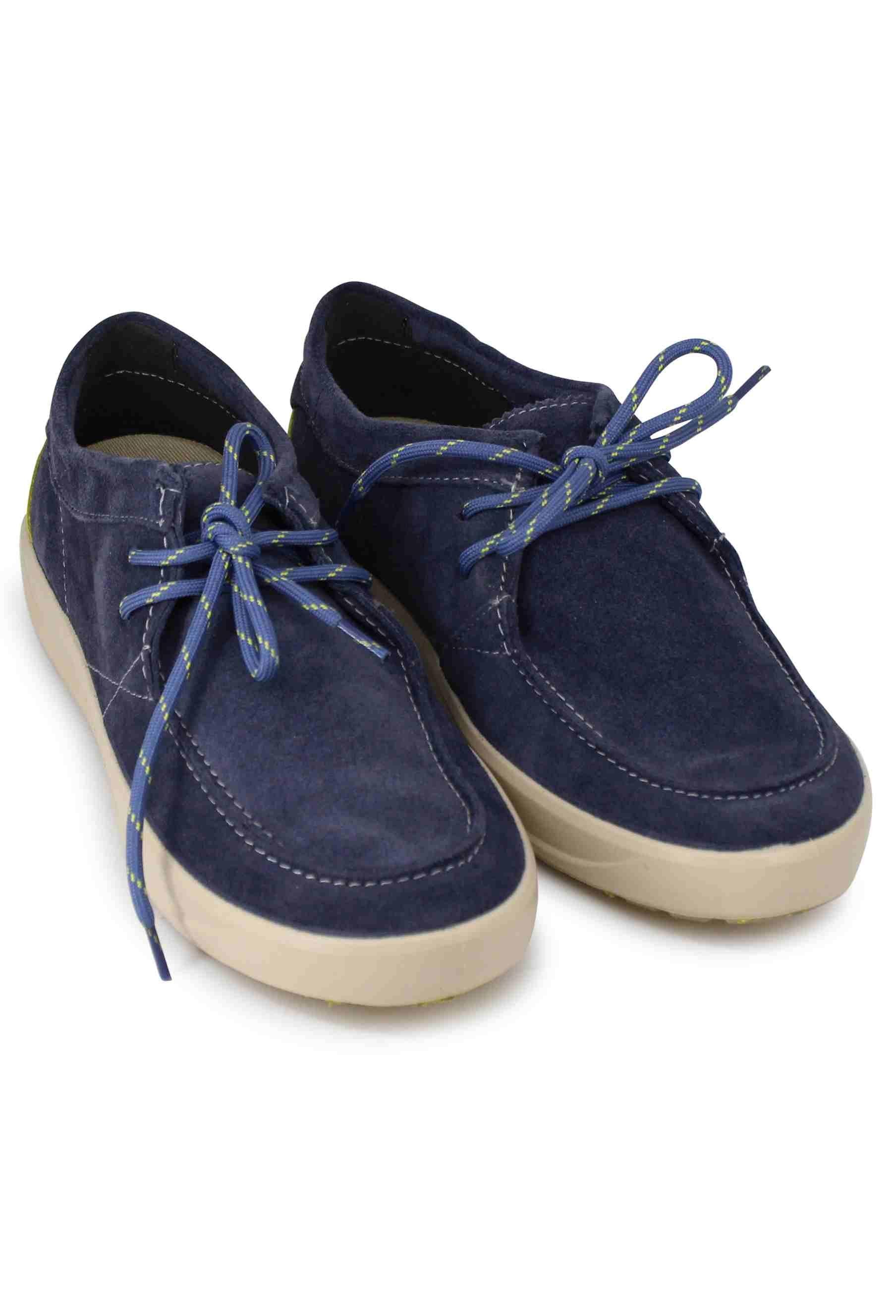 Stringate uomo Bob Cat in camoscio blu con suola in gomma JM3104 016 Jeep 