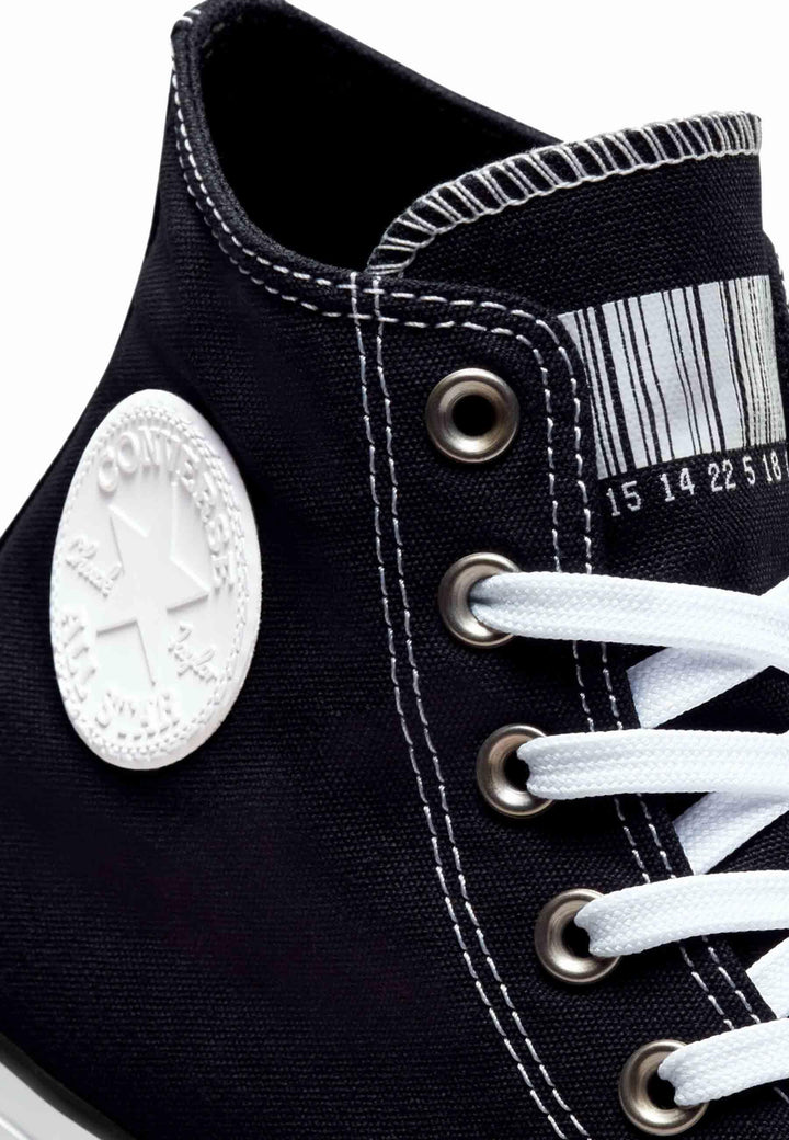 Sneakers da donna Chuck Taylor Translucent Barcode in tela nera CHUCK TAYLORD 02583C Converse 
