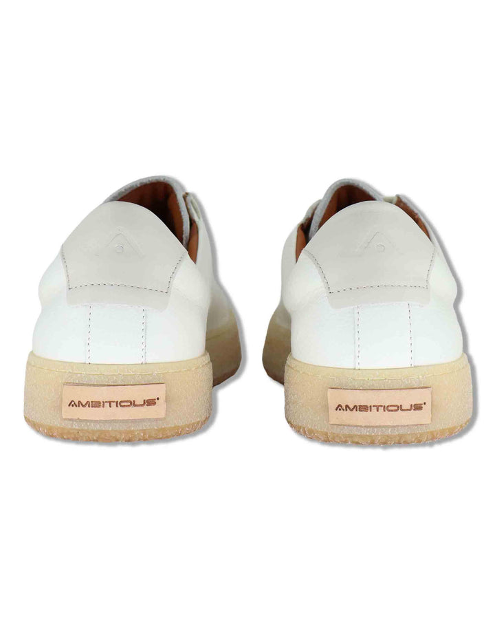 Sneakers uomo Kelpe in pelle bianca con suola alta 13971 4652AM Ambitious 