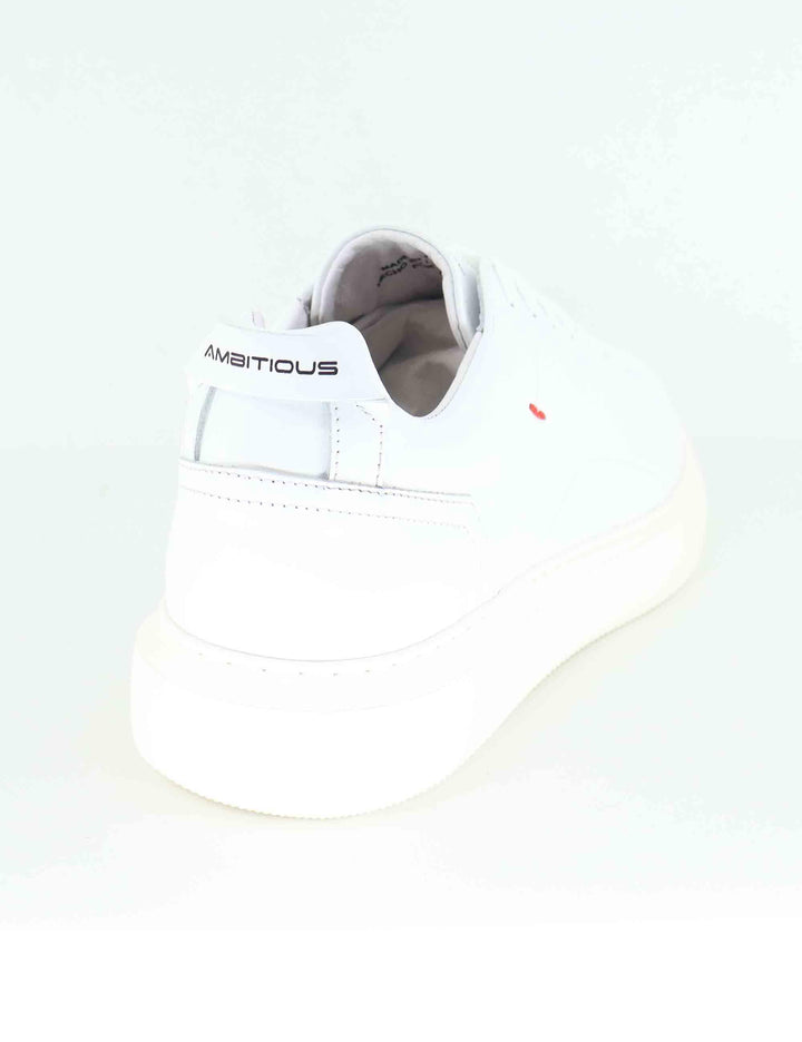 Sneakers uomo Eclipse in pelle bianca 10443A 4838AM.3 Ambitious 
