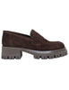 Women's Brown Suede Loafers SP1205 014