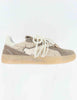Beige Suede Sneakers with Charms Women's BLUE 30A