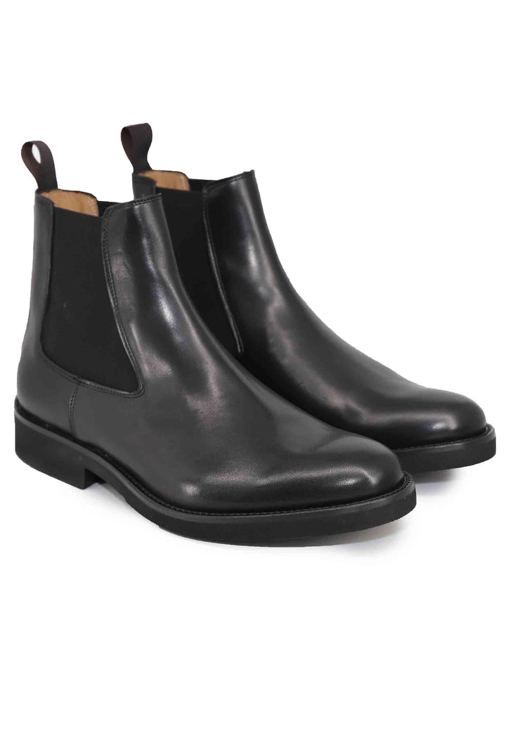 Stivaletti chelsea boot uomo in pelle nera con suola ultra leggera SP2321 001 Spatarella 