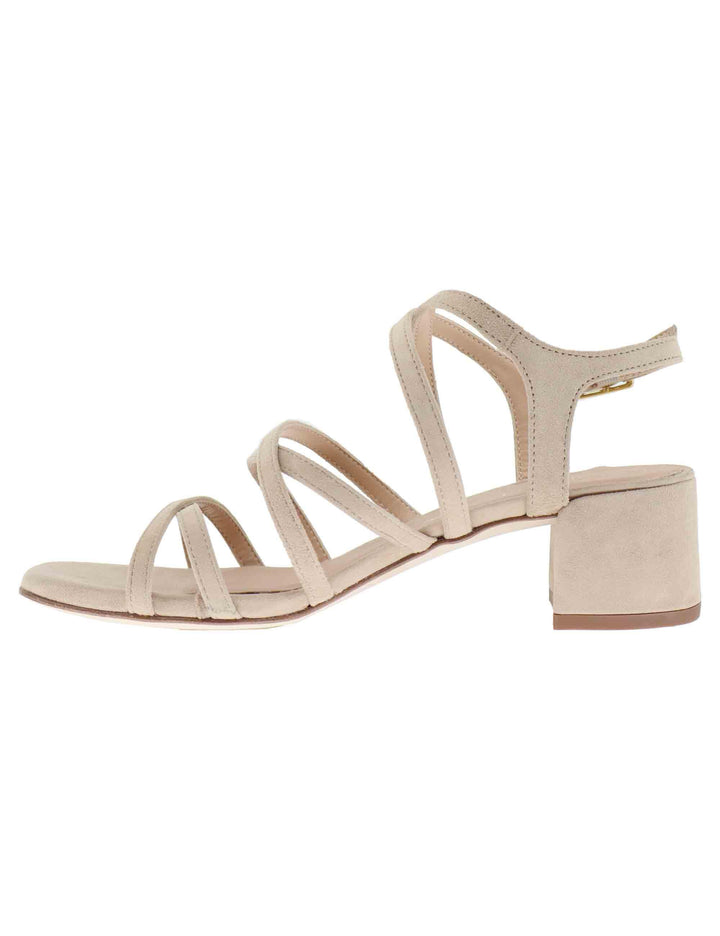 Sandali donna in camoscio nude con cinturino KALIX KS_SKIN Unisa 