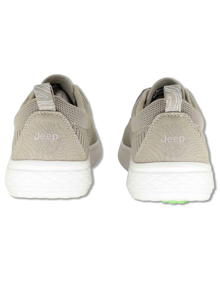 Sneakers uomo Kobi Derby in tessuto washed beige con suola in gomma JM61100A 025 Jeep 