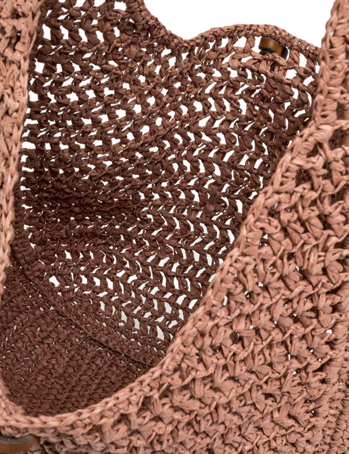 Borse donna Nefeli monospalla in paglia nude con chiusura cordoncino BS11954 COMM STR-CRCH 7752 Gianni Chiarini 
