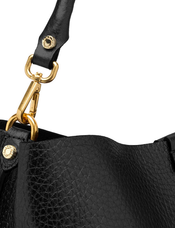 Borse donna Aretha in pelle nera BS11833 12565 RNGDBL Gianni Chiarini 