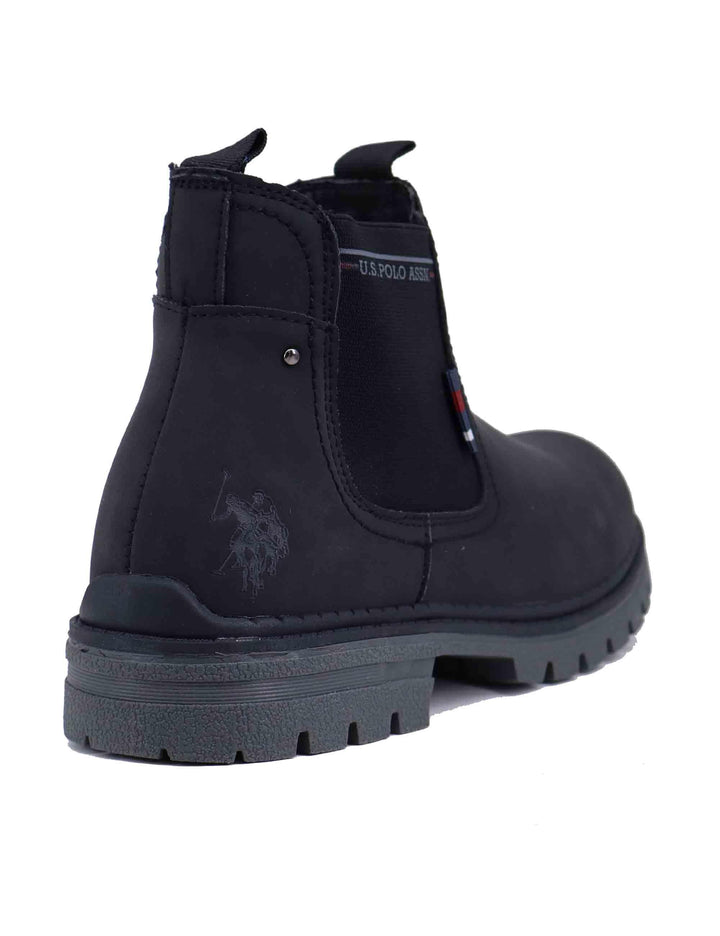 Stivaletti beatles uomo in eco pelle nera OHIO003M DY1 U.S. Polo Assn. 