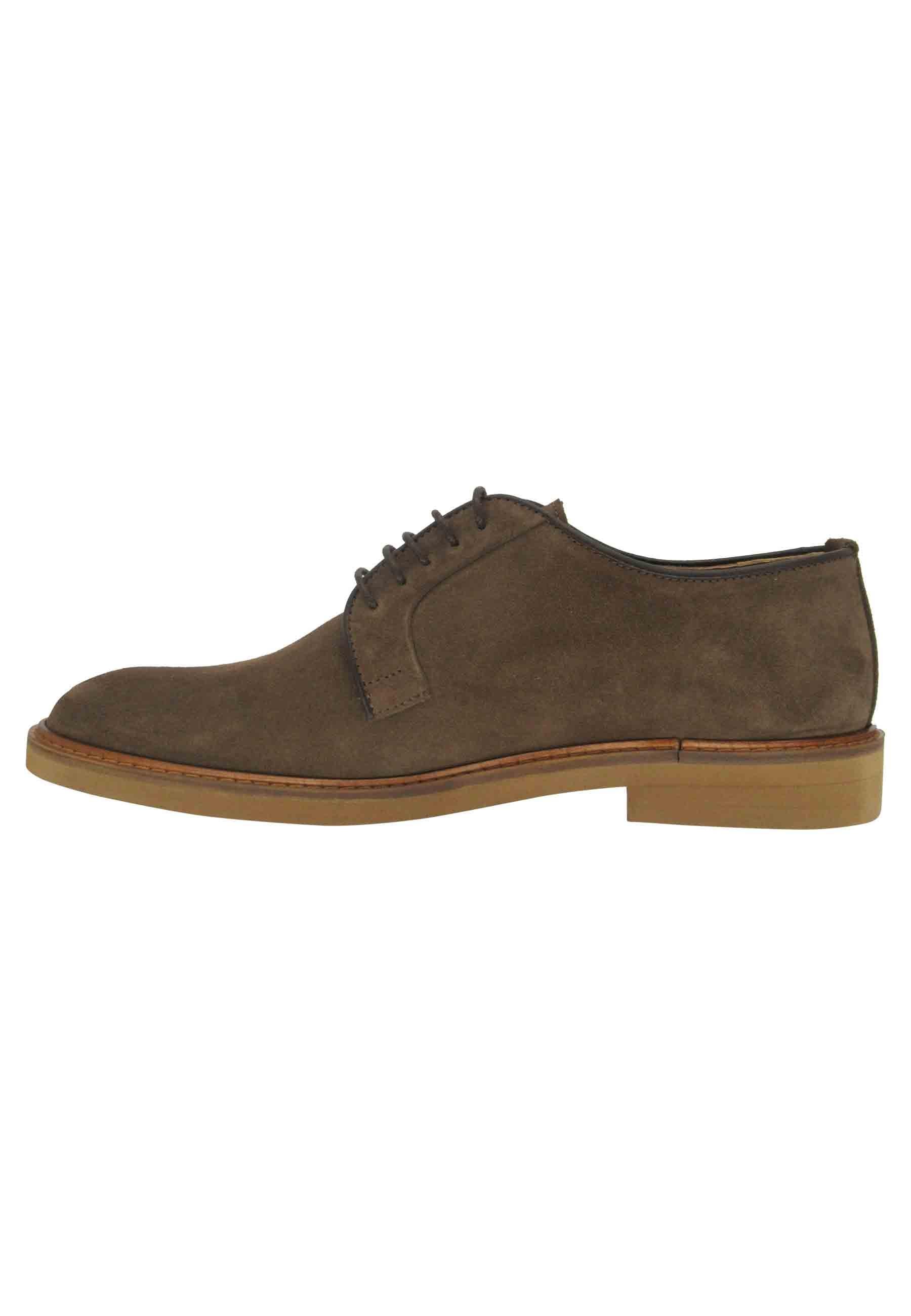 Stringate uomo in camoscio cuoio con suola in gomma ultra light 52993 353 Florsheim 