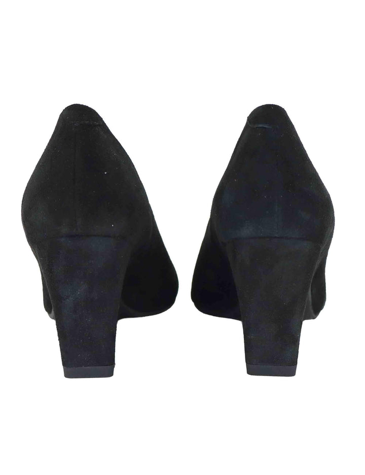 Decollete donna in camoscio nero tacco alto SP2055 001 Spatarella 