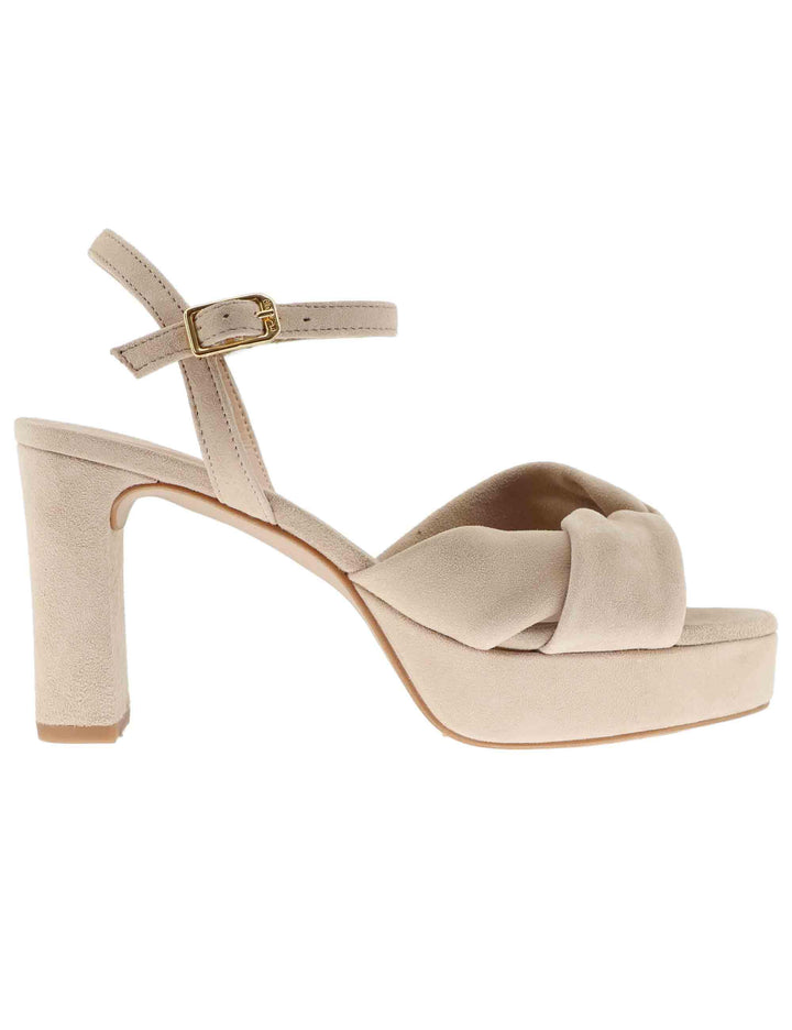 Sandali donna in camoscio nude tacco alto e plateau ONOA KS_SKIN Unisa 