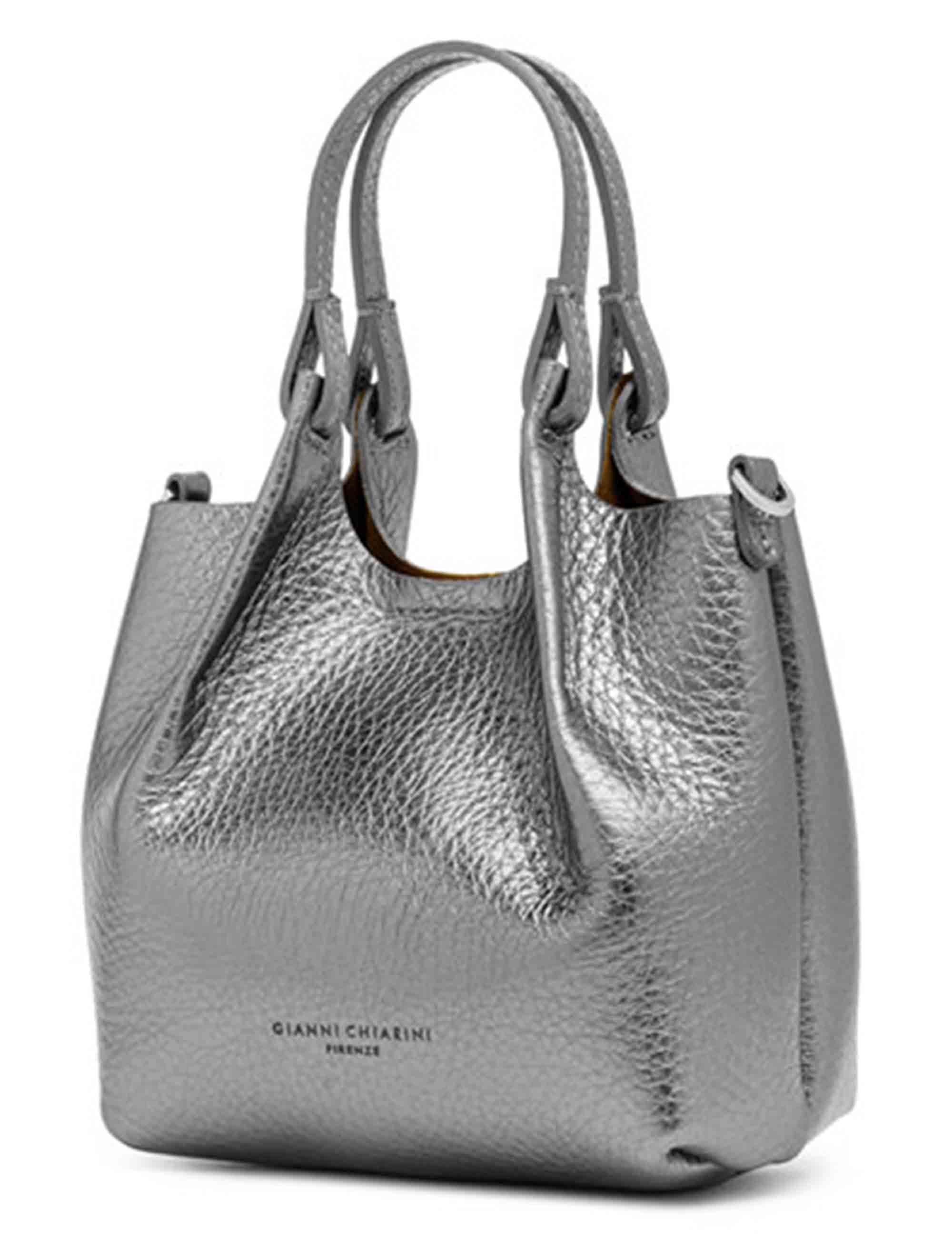 Borse donna Dua in pelle argento BS9718 14205 RNGDBL Gianni Chiarini 