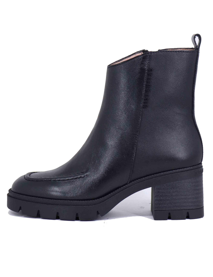 Stivaletti donna in pelle nera con suola carrarmato HI243638 C013 Hispanitas 