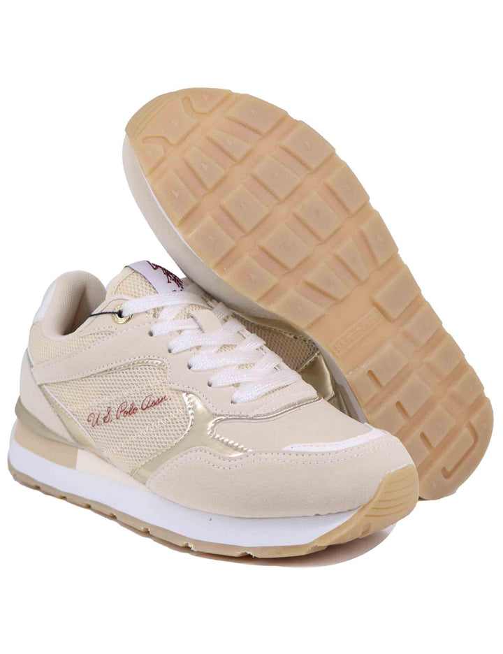Sneakers donna in tessuto oro KIKKI001W DTY3 U.S. Polo Assn. 