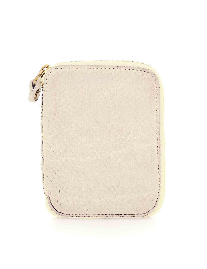 Portafogli donna Nina in pelle stampata beige L009490ND X2846 C2020 Caterina Lucchi 