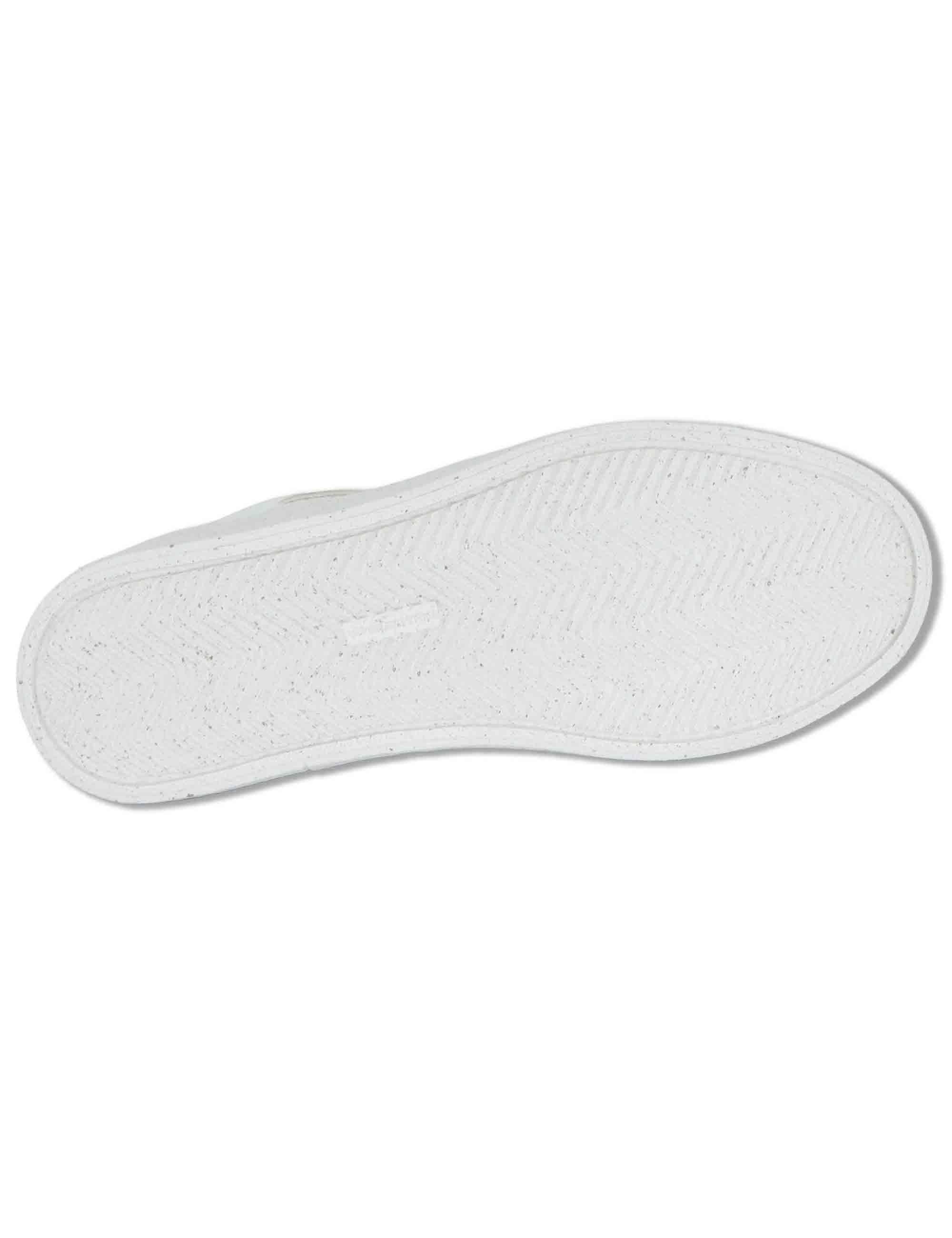 Sneakers uomo Brixton in pelle bianca con suola alta in gomma eco-light 14323 T4748AM Ambitious 