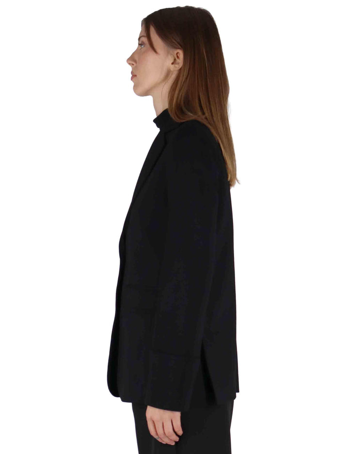 Giacche donna Milano Stitching in viscosa naturale nera con bottoni gioiello JD647850654 2000 Maliparmi 