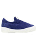 Sneakers femme en daim bleu avec semelle en caoutchouc légère, modèle NINA 002.