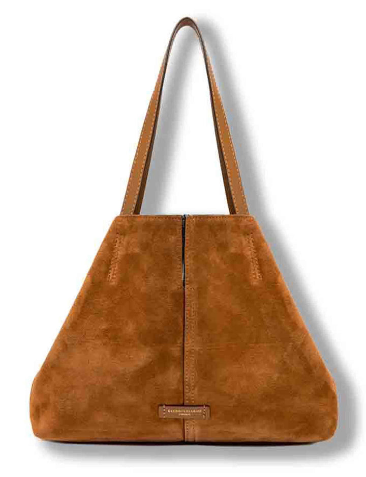 Borse donna Shopper Maya in camsocio camel con doppi manici BS12175 CM-FRSH 1478 Gianni Chiarini 