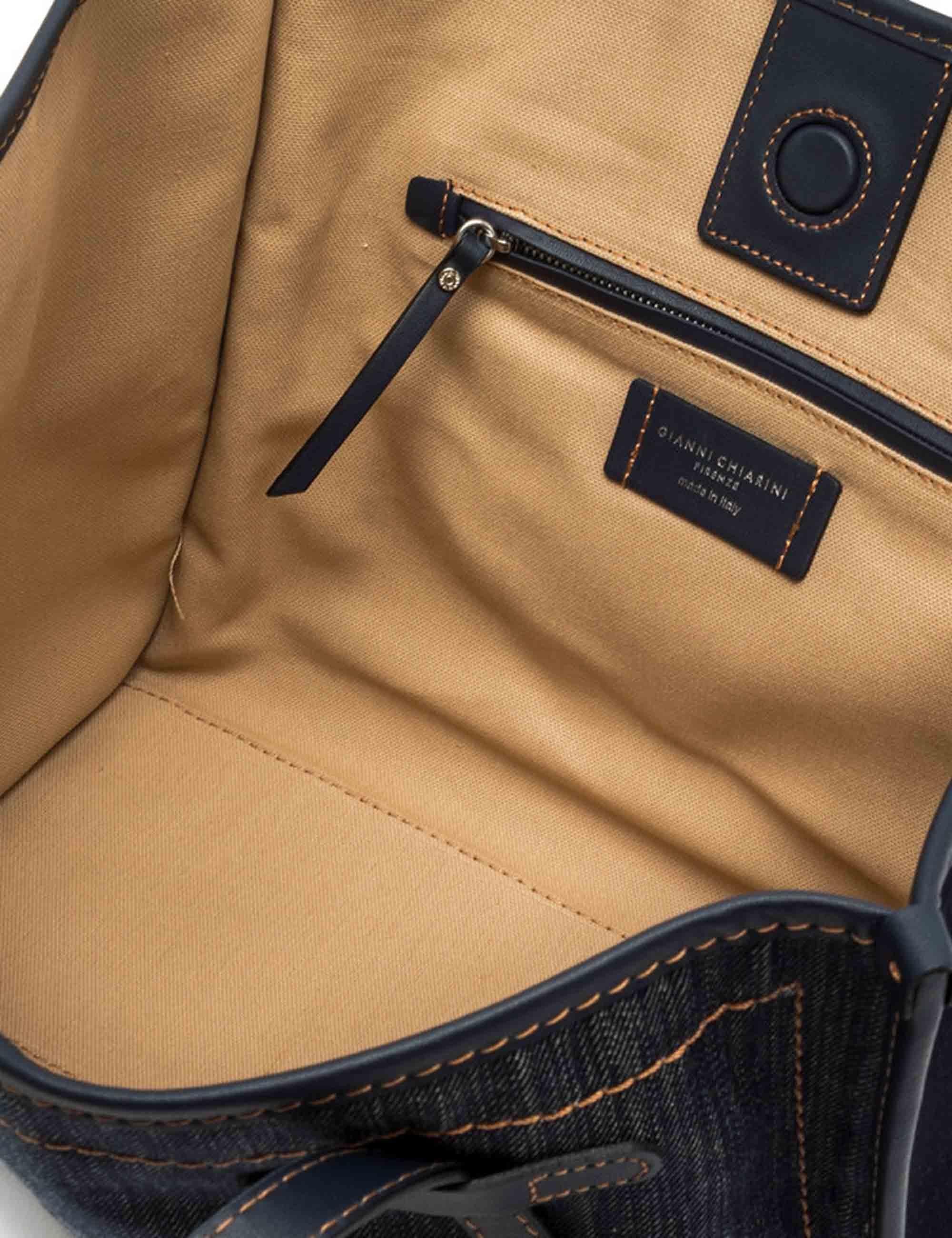 Borse donna Marcella in cotone denim con doppi manici BS12120 CNTLK Marcella Club 