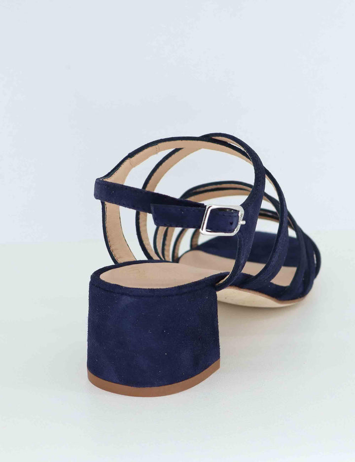 Sandali donna in camoscio blu con cinturino KALIX KS_OCEAN Unisa 