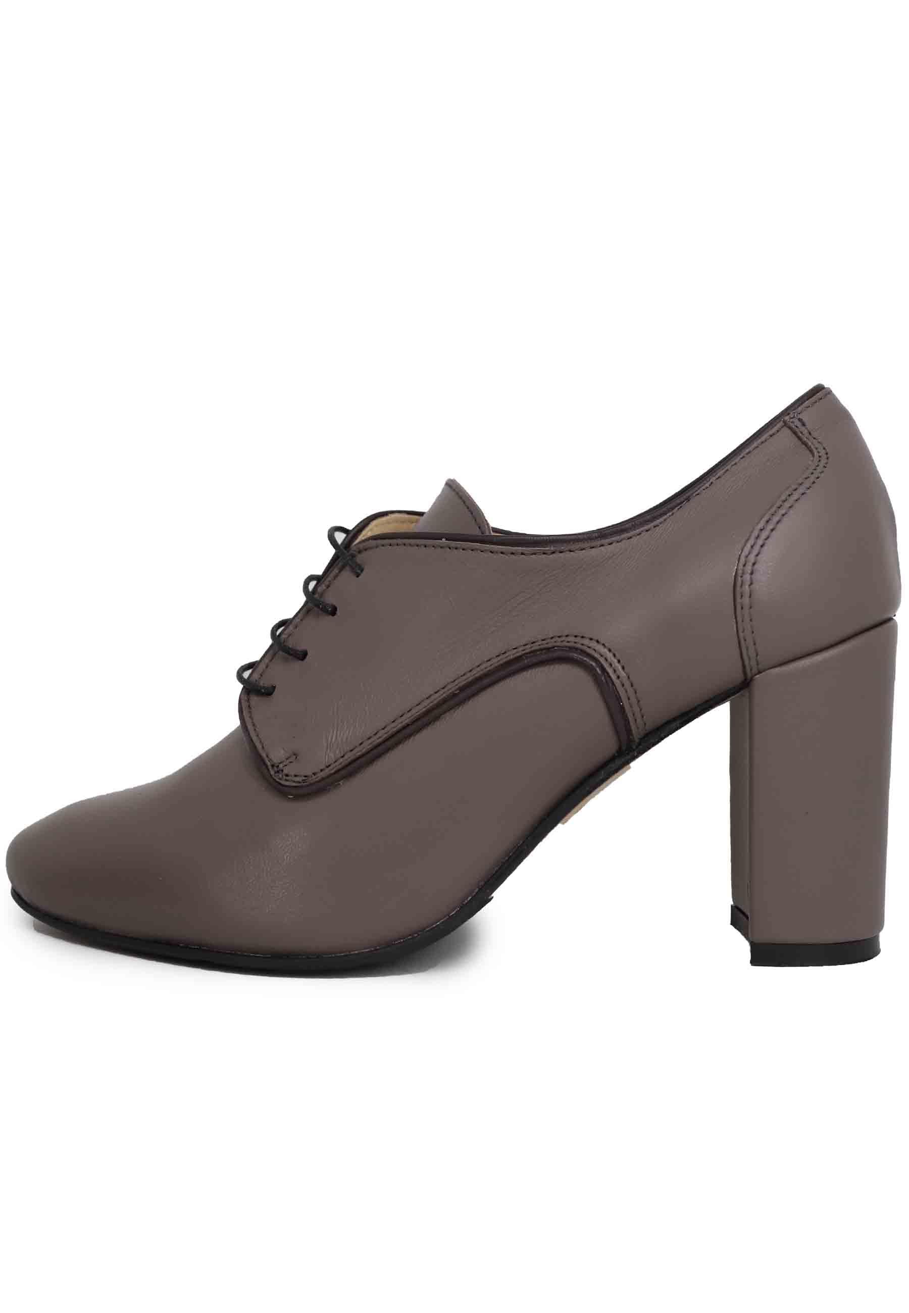 Stringate donna in pelle grigia tacco alto AL1661/G 2 L'Arianna 