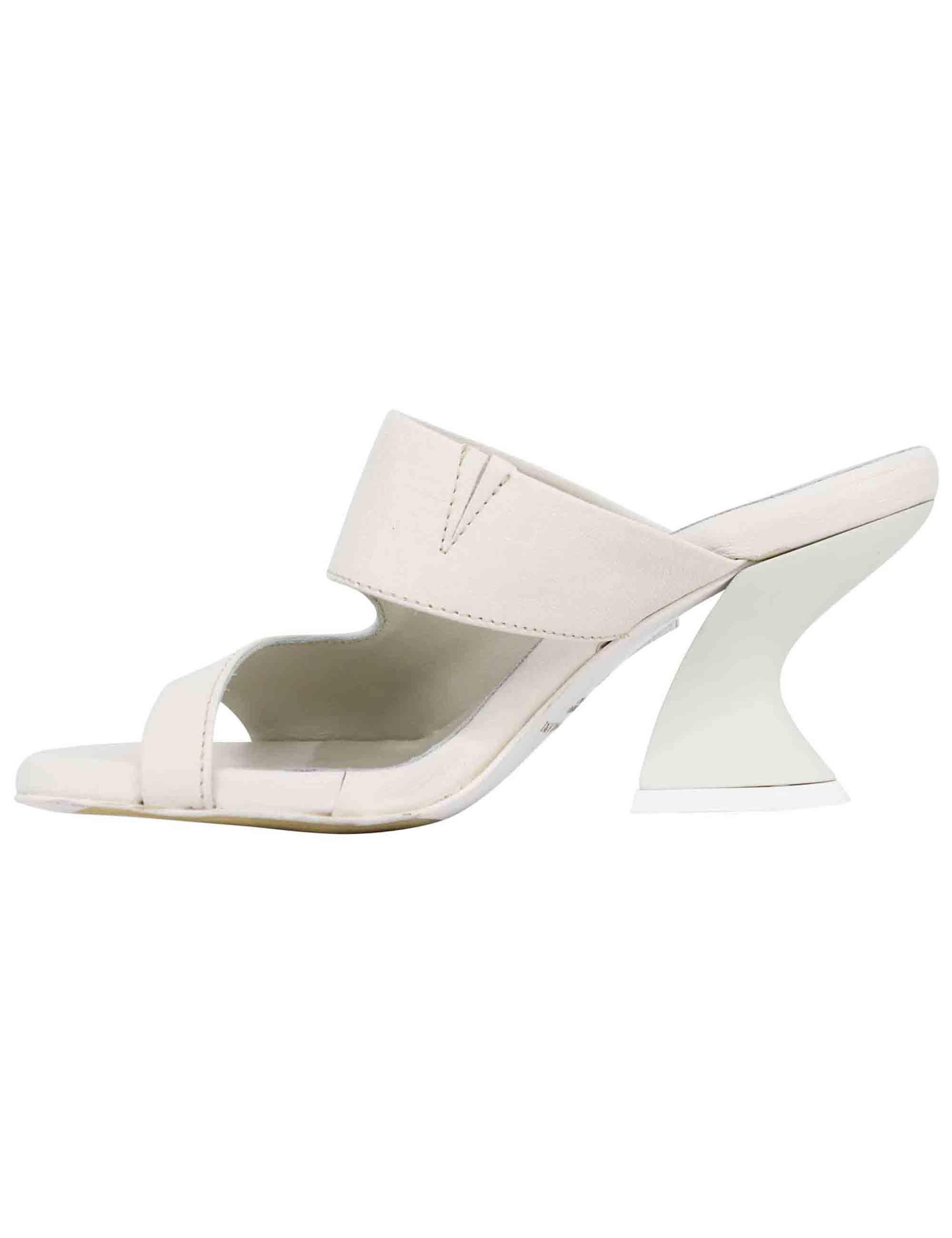 Sandali donna in pelle rosa con punta tonda e tacco in tinta 6DLOT04 012 Ernesto Dolani 