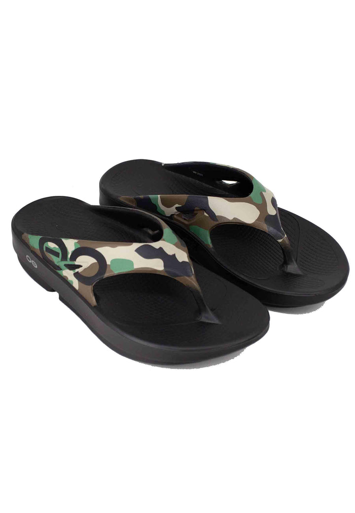 Sandali infradito uomo in morbida spuma con stampa camoufalge Ooriginal 1001WDCAMO Oofos 