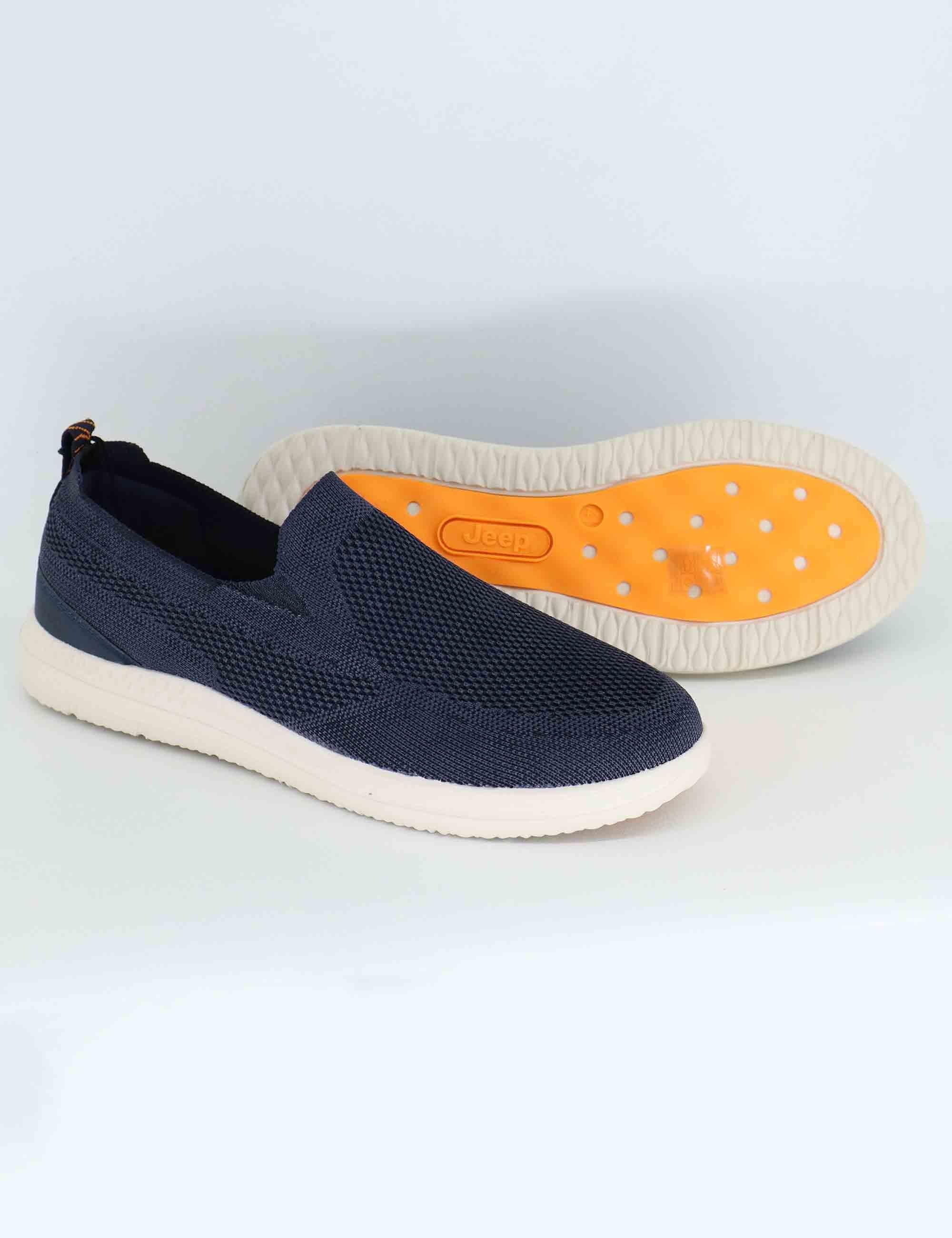 Mocassini uomo Karoo in tessuto elaticizzato blu JM51010A 016 Jeep 
