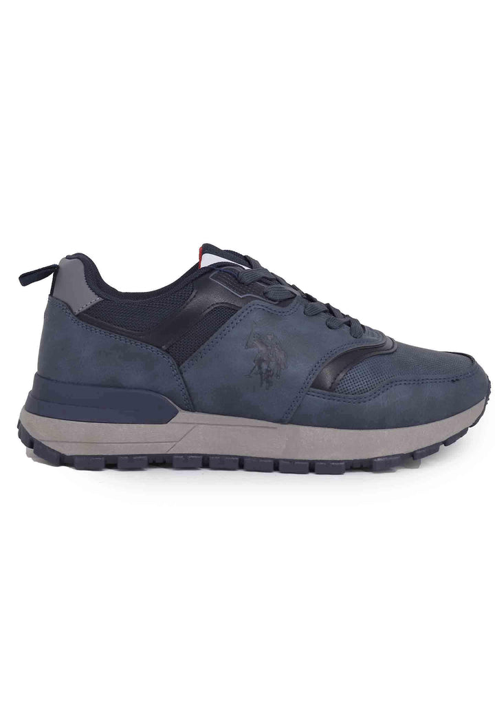 Sneakers uomo in eco pelle blu STORMY001 DBL001 U.S. Polo Assn. 
