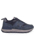 Sneakers homme en simili cuir bleu, modèle STORMY001 DBL001.