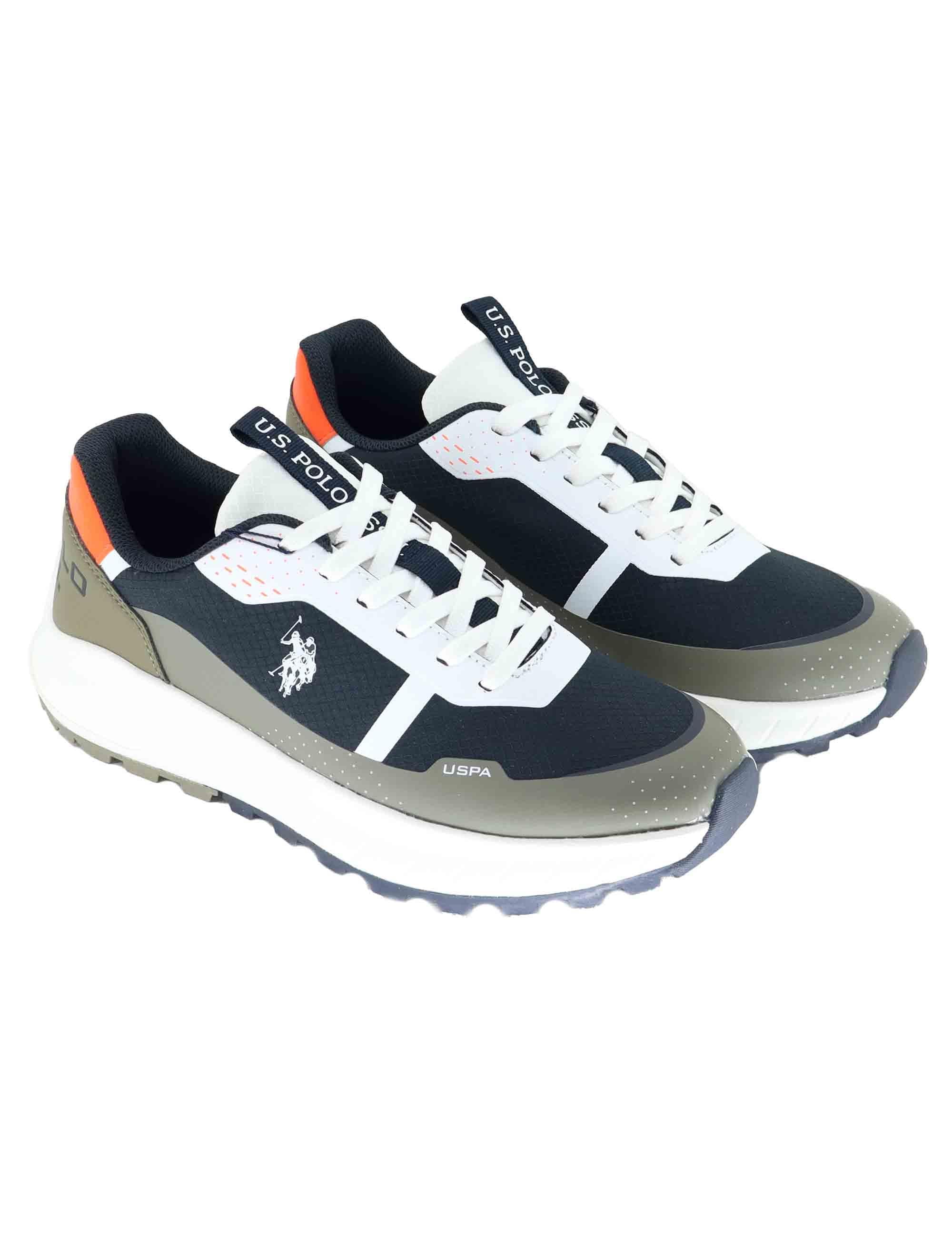 Sneakers uomo in tessuto tecnico taupe con suola alta in gomma SETH012A DBL-TAU01 U.S. Polo Assn. 