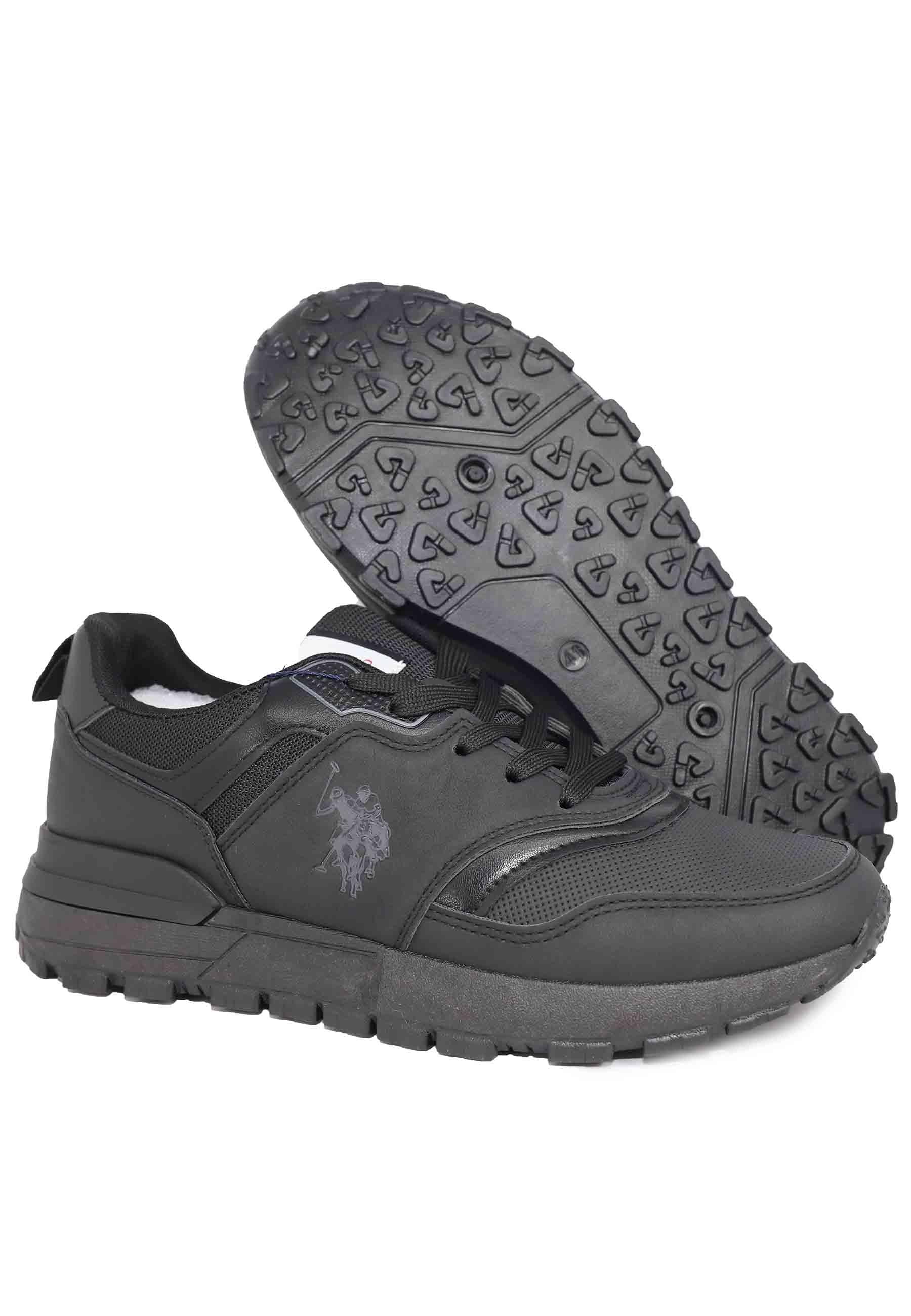 Sneakers uomo in eco pelle nero STORMY001 BLK U.S. Polo Assn. 