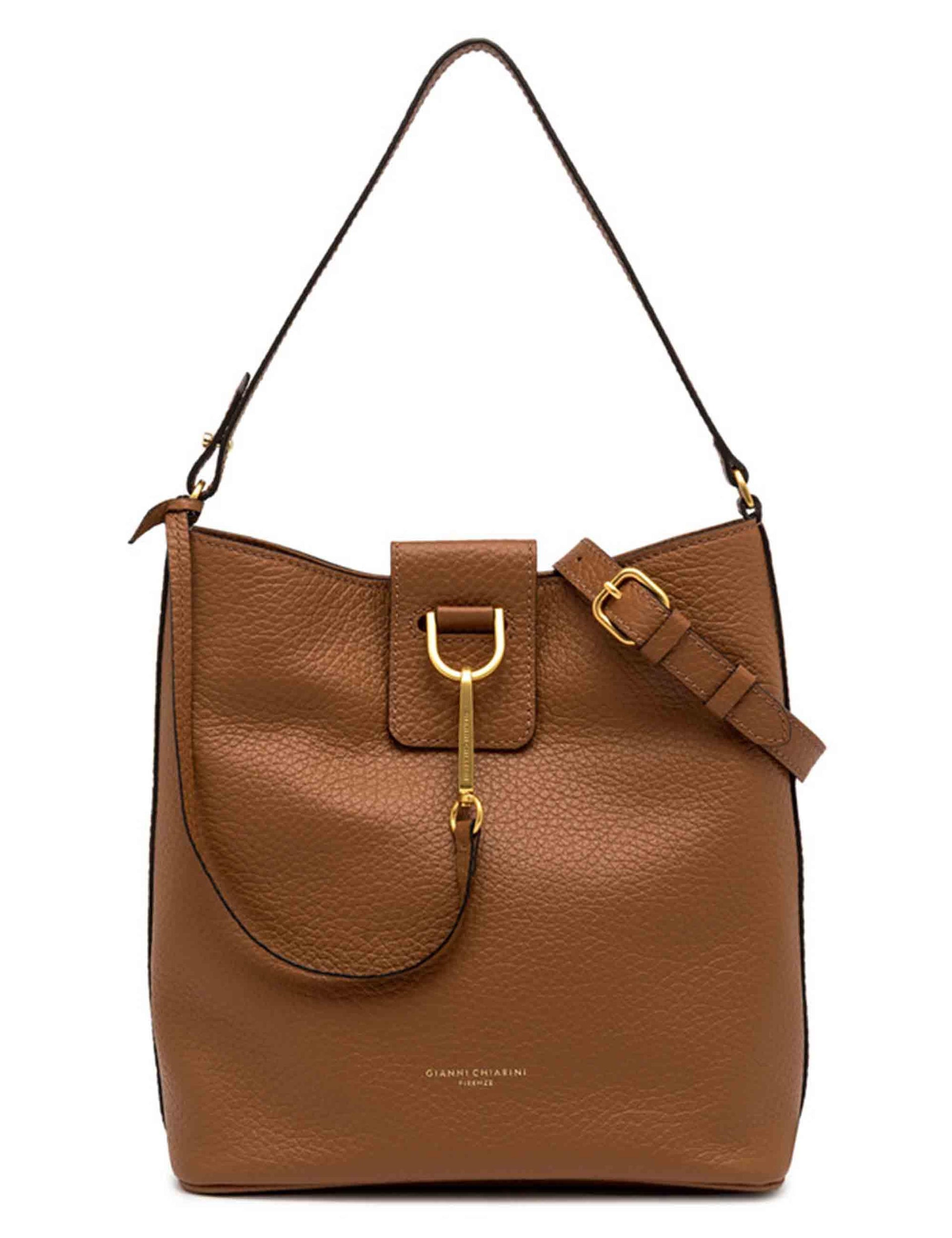 Borse donna Marisol in pelle cuoio con gancio oro BS11470 206 TKL Gianni Chiarini 