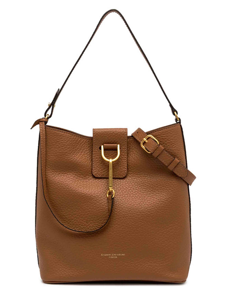 Borse donna Marisol in pelle cuoio con gancio oro BS11470 206 TKL Gianni Chiarini 