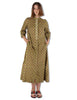 Floral Spin Cotton Green Patterned Dresses Women JF669915215 B7003