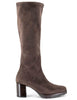 Women's Brown Stretch Eco-Suede Boots 78173-AE 44