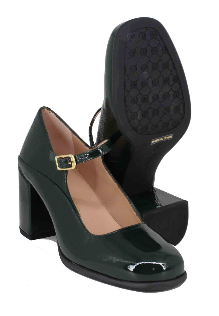 Decollete donna in vernice verde punta tonda NAYLA PCR GREEN Unisa 