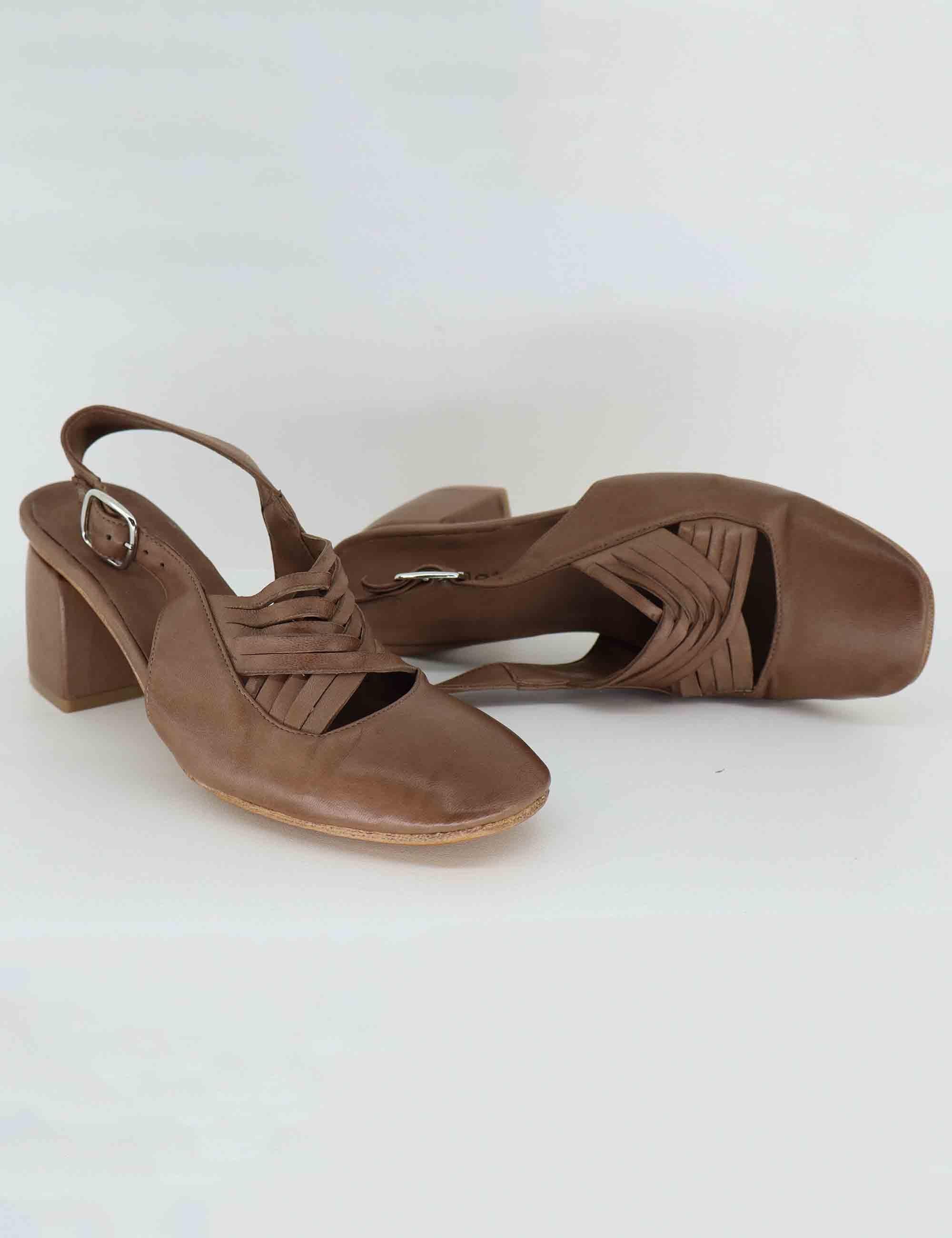 Slingback donna in pelle taupe 514803 032 Kudetà 