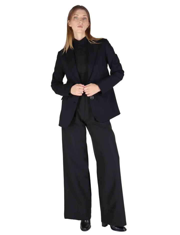 Giacche donna Milano Stitching in viscosa naturale nera con bottoni gioiello JD647850654 2000 Maliparmi 