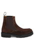 Bottes Chelsea homme en daim marron foncé avec empiècement cousu - Homme MUND 31 013