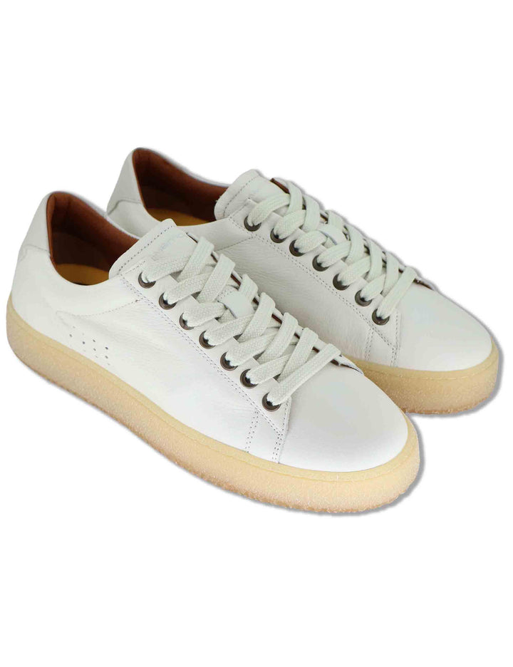 Sneakers uomo Kelpe in pelle bianca con suola alta 13971 4652AM Ambitious 